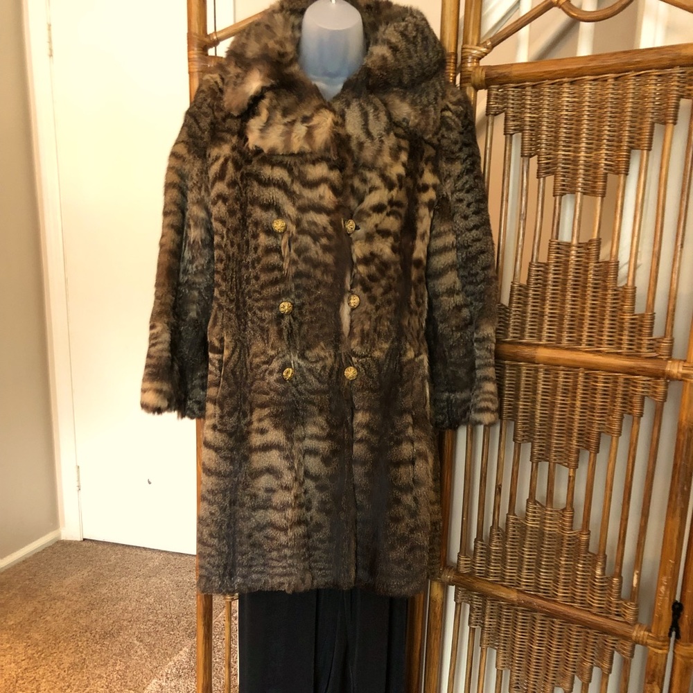 Real fur coat